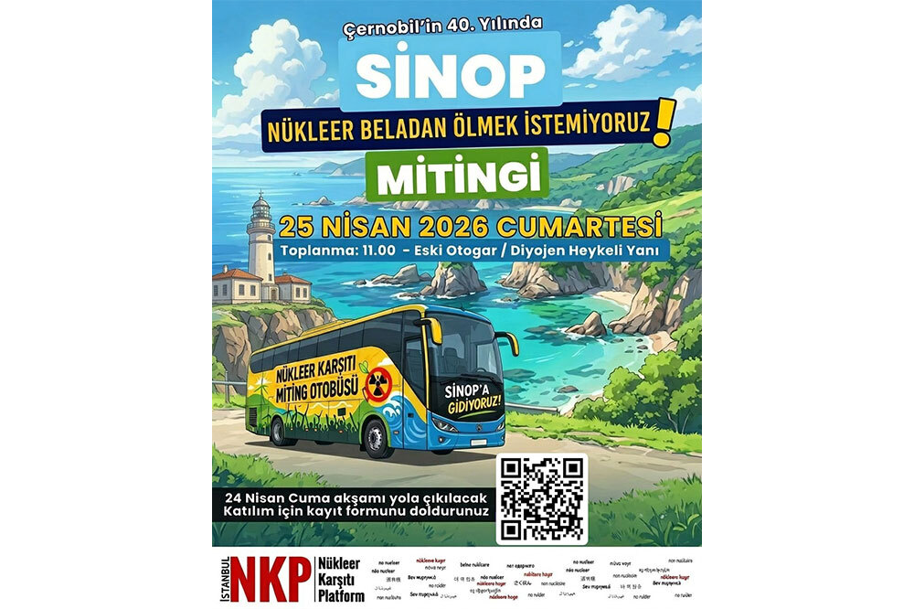 Çernobil’in 40. Yılında Sinop’ta Nükleere Hayır Mitingi