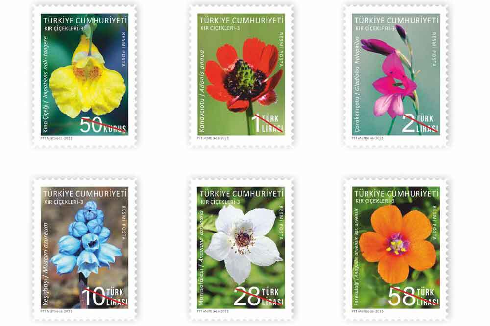 Endemik Çiçekler Pul Oldu