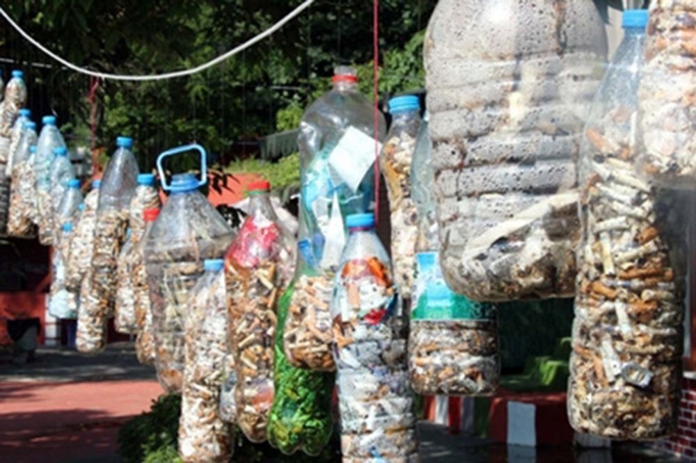 Plaja Atılan İzmaritlerden Sergi Açıldı