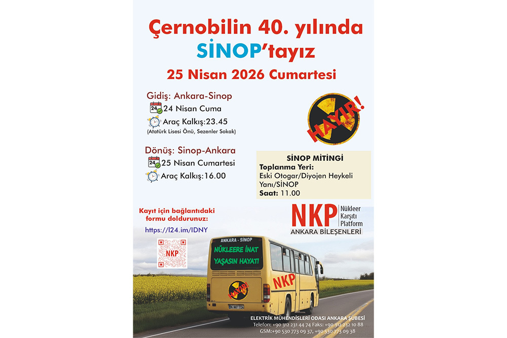 &Ccedil;ernobil&rsquo;in 40. Yılında Sinop&rsquo;ta N&uuml;kleere Hayır Mitingi 2