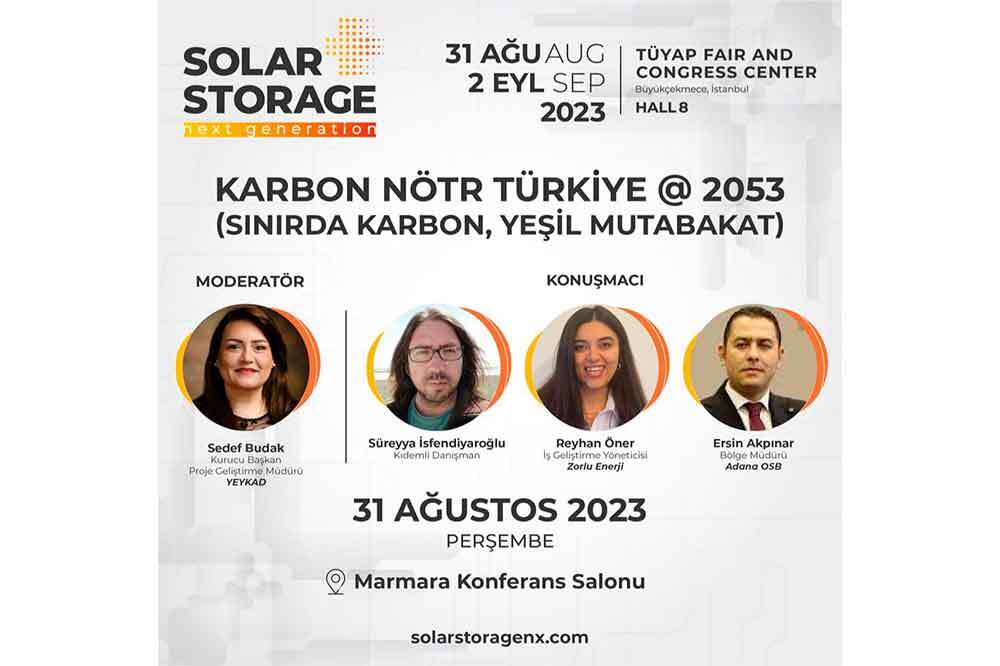 İklim Krizine Çözüm Önerileri Solar+Storage Exclusive Forum’da 1