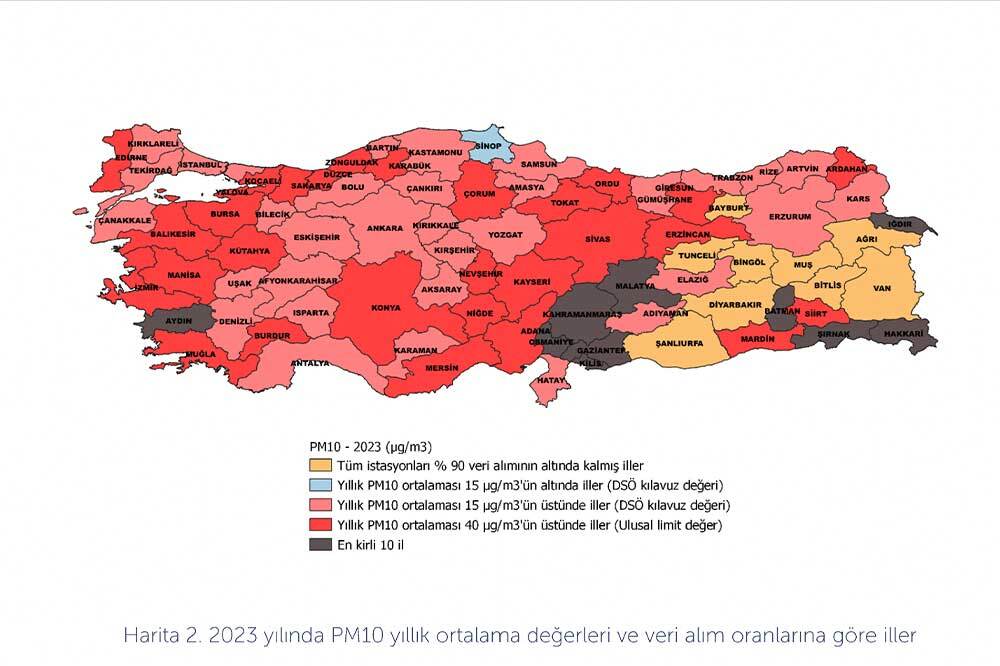 Türkiye Nüfusunun En Az Yüzde 92’si Kirli Hava Soluyor 1