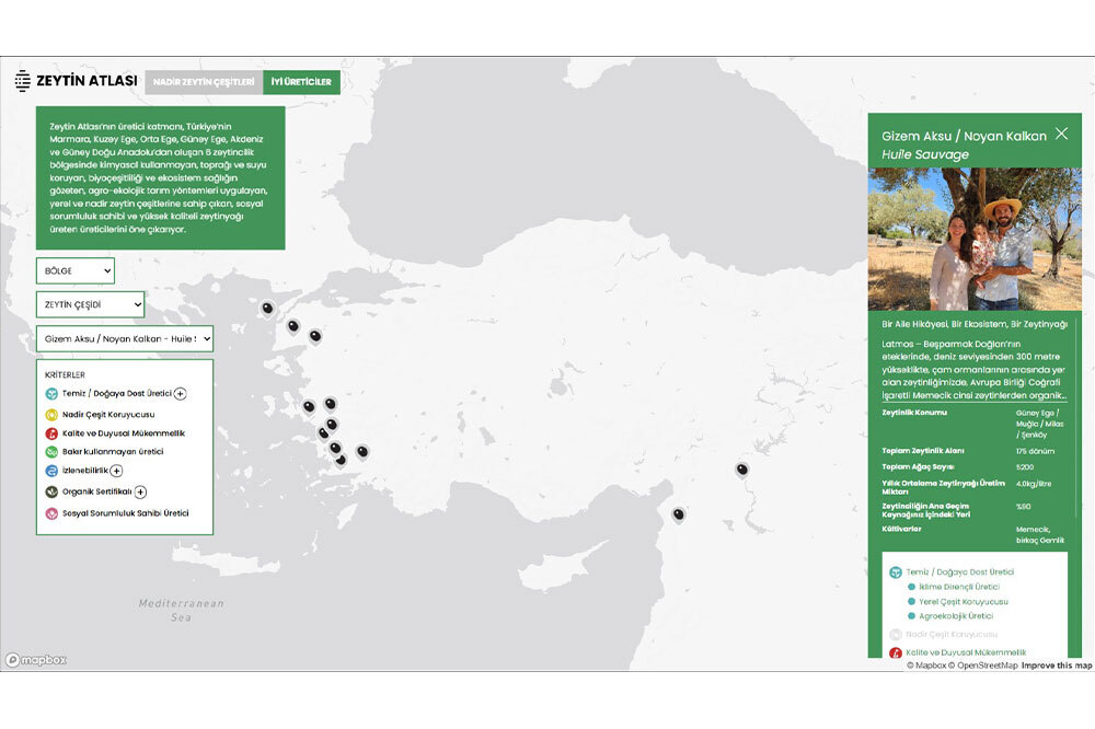 Zeytin Atlası Erişime Açıldı